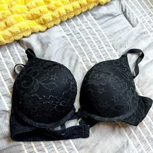 34B Black Lace Bra
